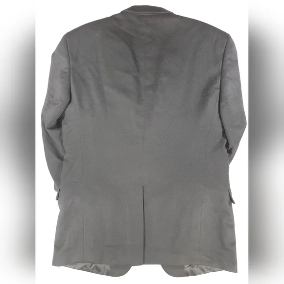 Loro Piana Saks Fifth Avenue Blazer 46L Black 100% Cashmere Sport Coat Jacket